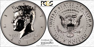 2014-W 50C Reverse Proof 50th Anniversary Set PR69