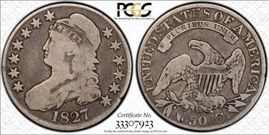 1827 50C Square Base 2 VG8