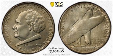 1936 50C Bridgeport MS67