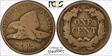 1857 1C Flying Eagle N1