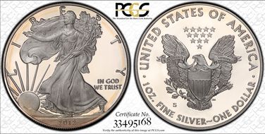 2012-S $1 Silver Eagle  75th Anniversary SF Mint Set PR69DCAM