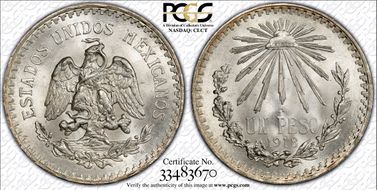 1918-M Peso KM-454 MS66