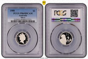 1988 $2 Silver PR69DCAM