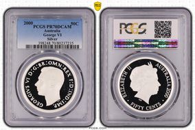 2000 50C George VI Silver PR70DCAM