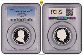 2000 20C Edward VII Silver PR70DCAM