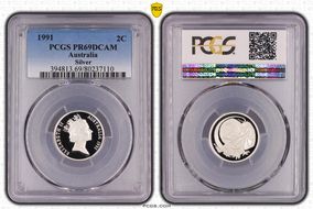 1991 2C Silver PR69DCAM