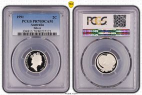 1991 2C Silver PR70DCAM