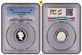 1991 5C Silver PR70DCAM