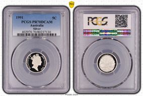 1991 5C Silver PR70DCAM