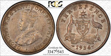 1934/3(m) 3D KM-24  Ag AU50