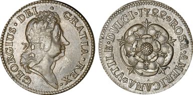 1722 Penny Rosa Americana, VTILEDVLC AU53