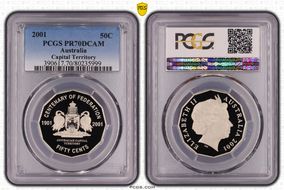 2001 50C Capital Territory PR70DCAM