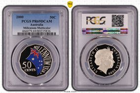 2000 50C Millennium - Colorized PR69DCAM