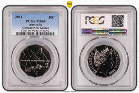 2014 50C German New Guinea MS69