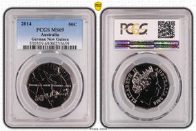 2014 50C German New Guinea MS69