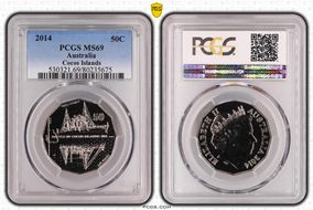 2014 50C Cocos Islands MS69