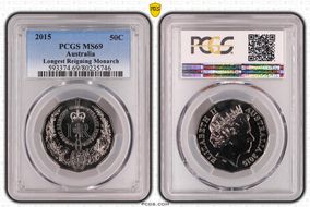 2015 50C Longest Reigning Monarch MS69
