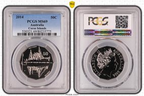 2014 50C Cocos Islands MS69
