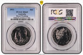 2011 50C Royal Wedding MS69