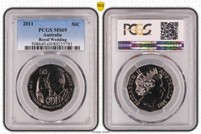 2011 50C Royal Wedding MS69