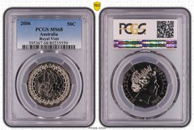 2006 50C KM-802 Royal Visit MS68