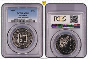 2006 50C KM-801 80th Birthday MS68