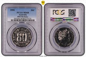 2006 50C KM-801 80th Birthday MS68