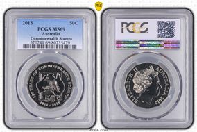 2013 50C Commonwealth Stamps MS69