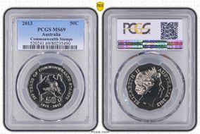 2013 50C Commonwealth Stamps MS69