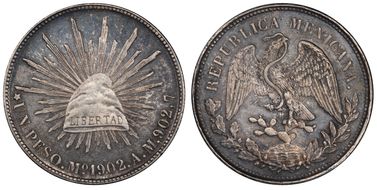 1902-Mo AM Peso KM-409.2 MS63
