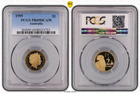 1999 $2 PR69DCAM