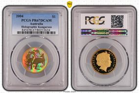 2004 $1 Holographic Kangaroos PR67DCAM