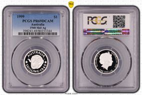 1999 $1 1940 Shil Ag PR69DCAM