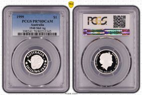 1999 $1 1940 Shil Ag PR70DCAM