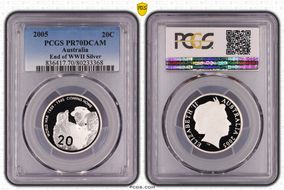 2005 20C End of WWII Silver PR70DCAM