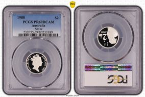 1988 $2 Silver PR69DCAM