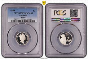 1988 $2 Silver PR70DCAM