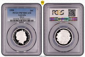 1998 20C Silver PR70DCAM