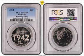 2012 50C Bombing - Map MS69