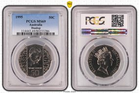 1995 50C Dunlop MS69