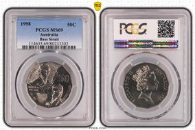 1998 50C Bass Strait MS69