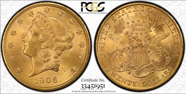 1906-D $20 MS64+