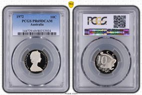1972 10C PR69DCAM