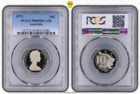1971 10C PR69DCAM