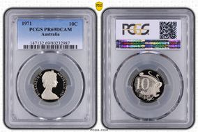 1971 10C PR69DCAM