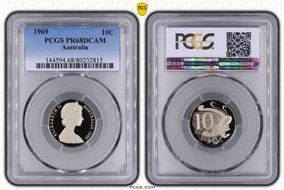 1969 10C PR68DCAM