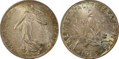 1916 2 Fr Gad-532 F-266 MS65