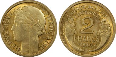 1939 2 Fr Gad-535 F-268 MS66