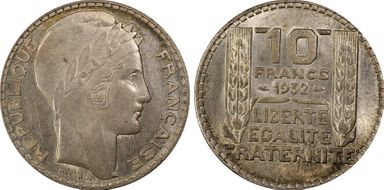 1932 10 Fr Gad-801 F-360 MS65