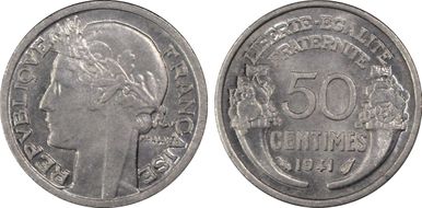 1941 50C Légère MS65